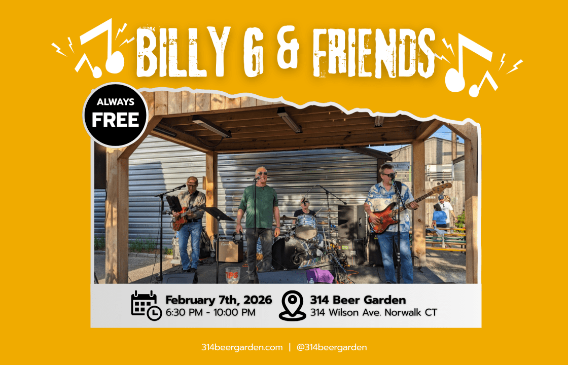 Billy & friends live event at 314 beer garden