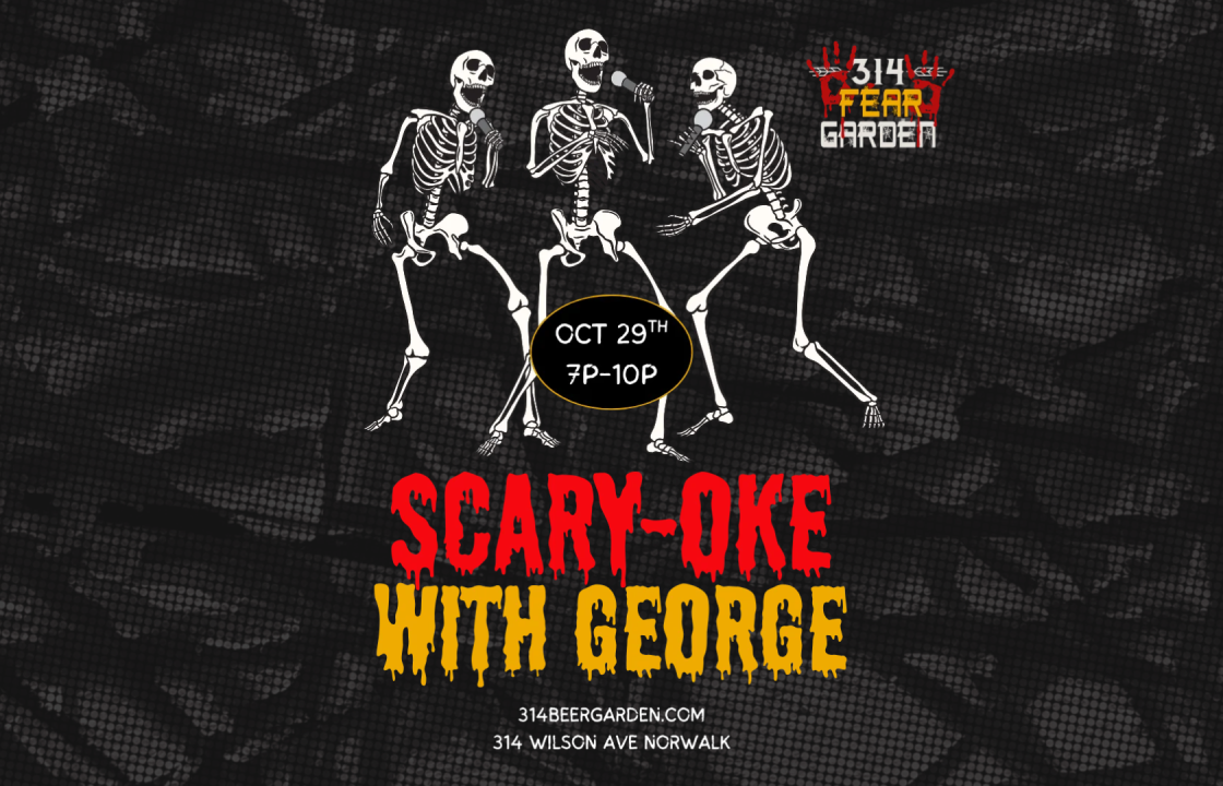 Scary-oke with George: Halloween karaoke night at 314 Fear Garden, October 29, 7–10 PM